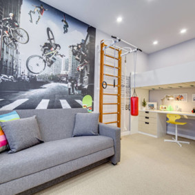 Photowall กระดาษในการตกแต่งภายในของห้องเด็ก