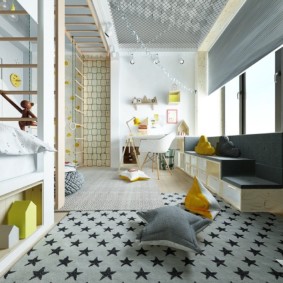 การออกแบบห้องเด็กในอพาร์ตเมนต์ในเมือง