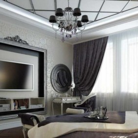 ผ้าม่านทึบและผ้าโปร่งสีขาว