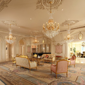 ภาพการตกแต่งภายในห้องนั่งเล่นบาโรก