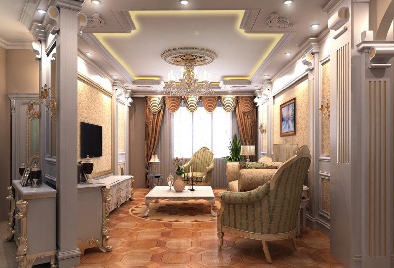 การออกแบบภาพห้องนั่งเล่นบาโรก