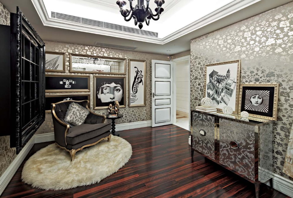 Art Deco Living Room รูปภาพภายใน