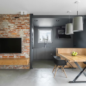 studio apartment ภาพถ่ายขนาด 30 ตารางเมตร