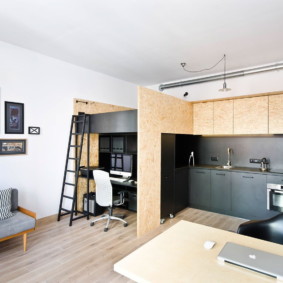 studio apartment 30 ตารางเมตรภาพถ่ายภายใน