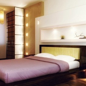 โพรง drywall ในรูปภาพห้องนอน