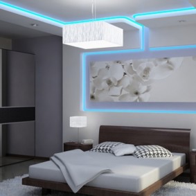 โพรง drywall ในแนวคิดการตกแต่งห้องนอน