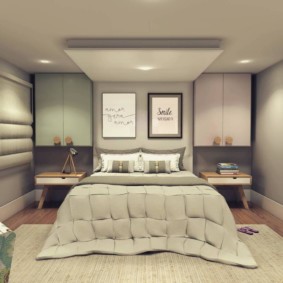 ช่องของ drywall ในรูปภาพตัวเลือกห้องนอน