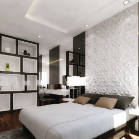 โพรง drywall ในตัวเลือกภาพห้องนอน