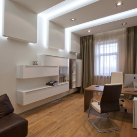 เพดาน drywall สำหรับตกแต่งห้องนั่งเล่น