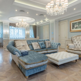 เพดาน drywall สำหรับแนวคิดการตกแต่งห้องนั่งเล่น
