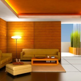 เพดาน drywall สำหรับแนวคิดห้องนั่งเล่น