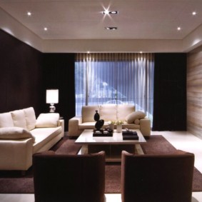 โคมไฟสำหรับภาพการตกแต่งภายในห้องนั่งเล่น