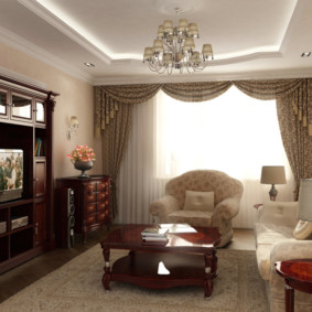 โคมไฟสำหรับภาพการตกแต่งภายในห้องนั่งเล่น
