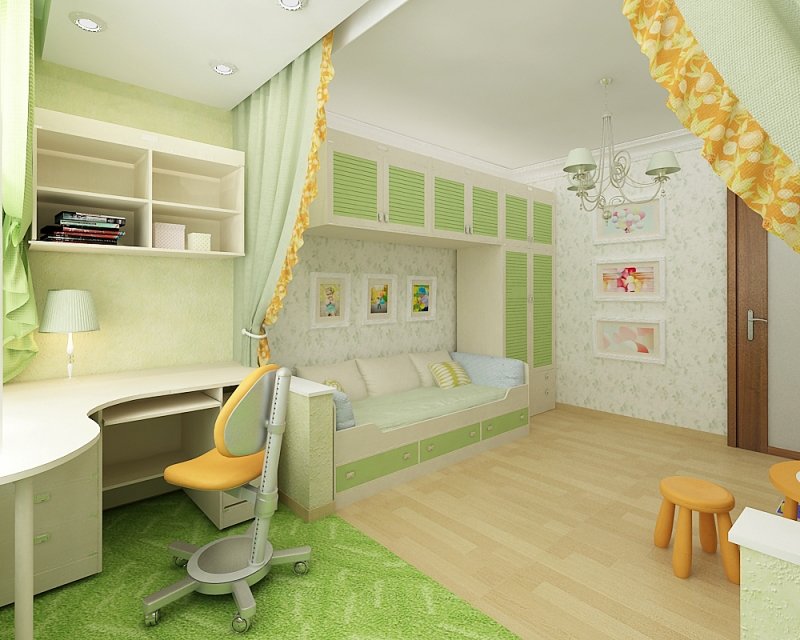 ห้องเด็กสีเขียว