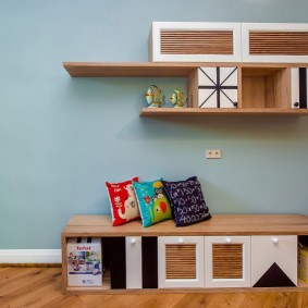 מדף תלוי MDF למינציה