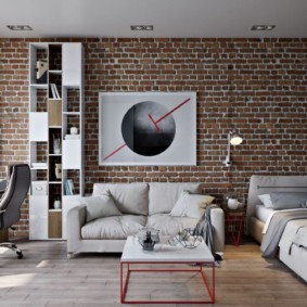 Loft ในการตกแต่งภายในของห้องเล็ก ๆ