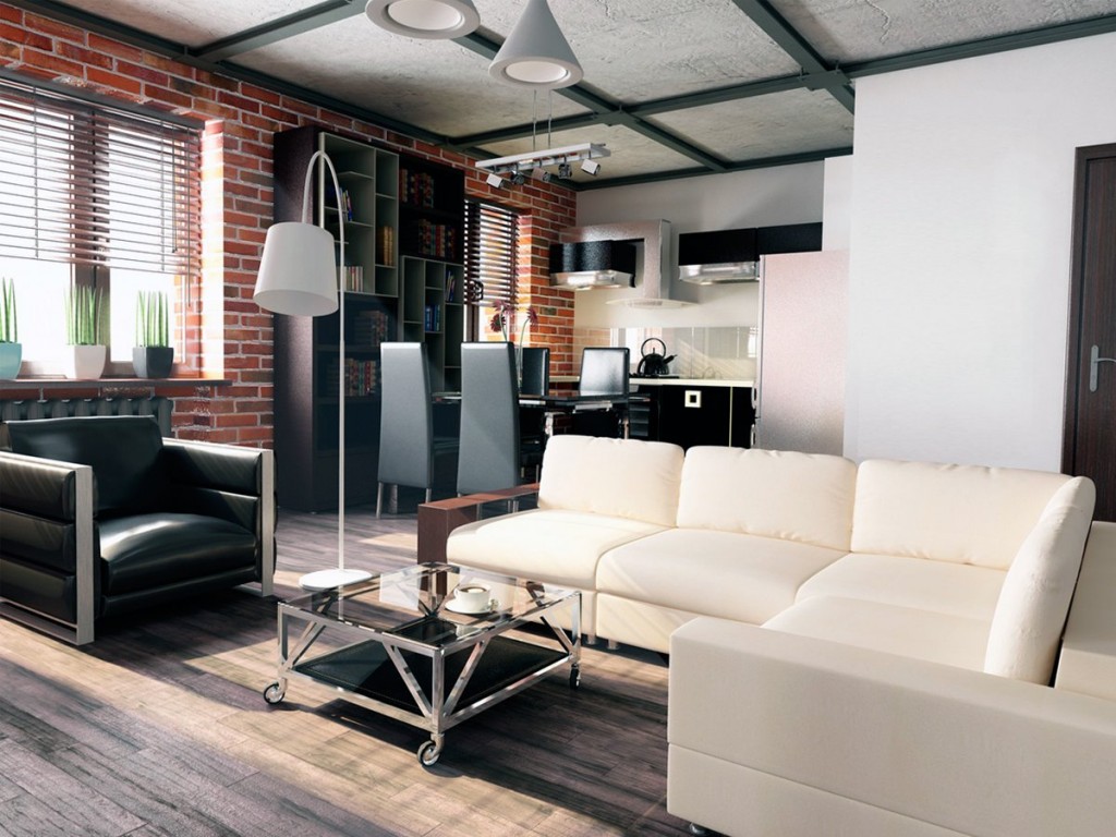 ห้องครัวสไตล์ห้องนั่งเล่น - เลานจ์