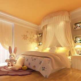 หลังคาสวยทำจากผ้าธรรมชาติ