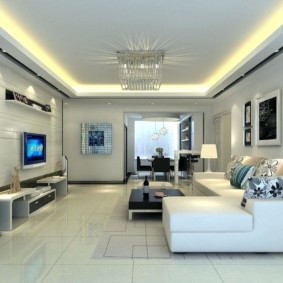 โคมไฟเพดาน LED ในห้องโถง