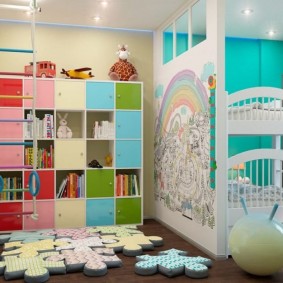 การแบ่งเขตความคิดภายในห้องเด็ก