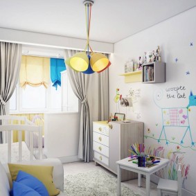ห้องเด็ก 14 ตร. ม. ตกแต่งไอเดีย