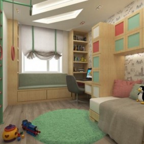 ห้องเด็กตัวเลือกรูปถ่ายขนาด 9 ตร.ม.