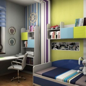 ห้องเด็กออกแบบภาพ 9 ตร.ม.