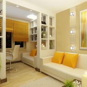 ภาพถ่ายภายในอพาร์ทเมนท์หนึ่งห้องนอน