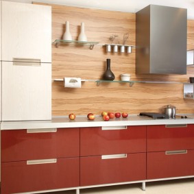 ผ้ากันเปื้อนสำหรับห้องครัวจากการตกแต่งประเภท MDF