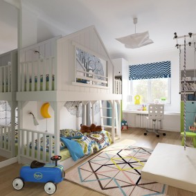 อุปกรณ์กีฬาในห้องของนักเรียน