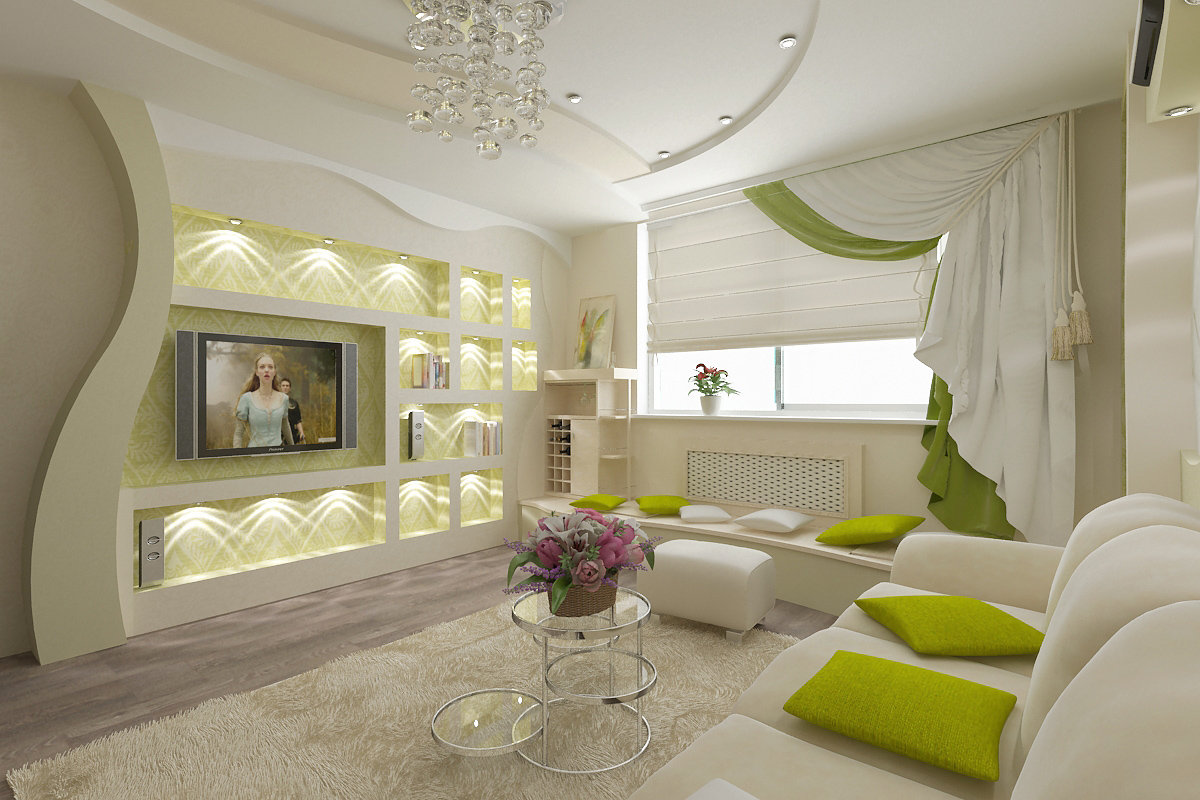 drywall ในห้องนั่งเล่น
