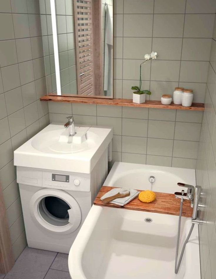 Laid-on sink บนเครื่องซักผ้า