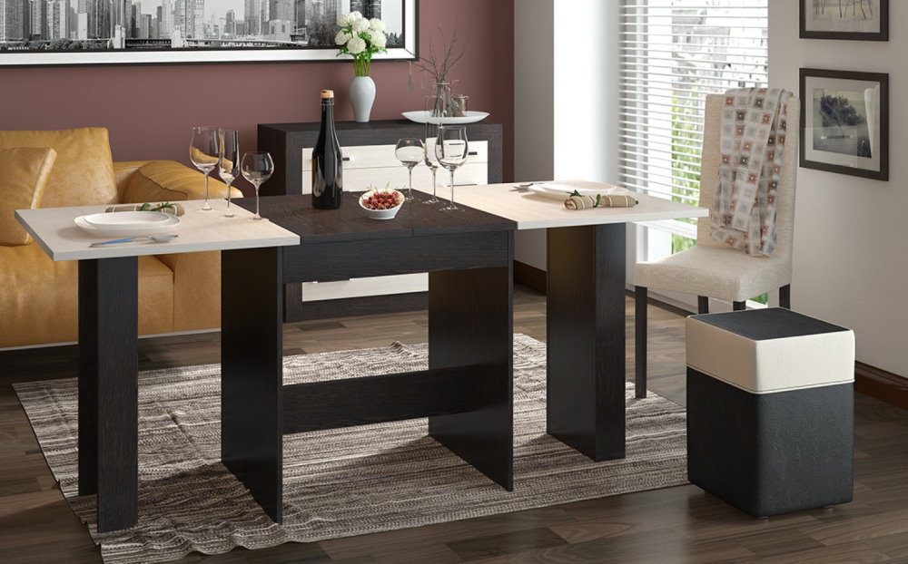 ตาราง Chipboard พร้อม worktop สีที่แตกต่าง