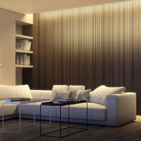 Minimalism ในการตกแต่งภายในของอพาร์ตเมนต์ที่สร้างขึ้น