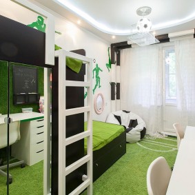 ห้องเด็กทันสมัยพร้อมเฟอร์นิเจอร์ที่สวยงาม