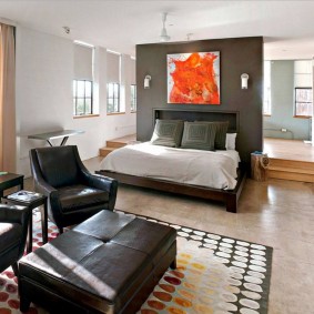 ห้องยาวในสตูดิโออพาร์ตเมนต์