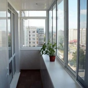 זיגוג של מרפסות ולוגיות בסקירת הדירה